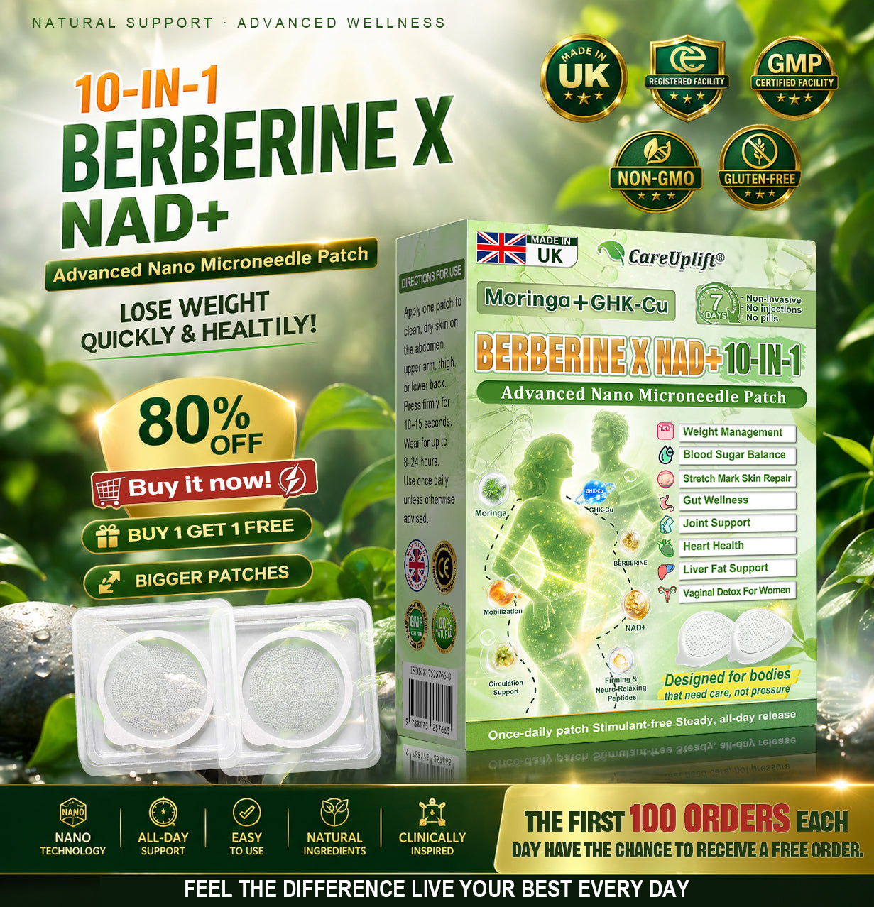 𝑶𝒇𝒇𝒊𝒄𝒊𝒂𝒍 𝑺𝒕𝒐𝒓𝒆  |🍀🍀𝐂𝐚𝐫𝐞𝐔𝐩𝐥𝐢𝐟𝐭® 𝑴𝒆𝒕𝒂𝒃𝒐𝒍𝒊𝒄 𝑵𝒂𝒏𝒐 𝑴𝒊𝒄𝒓𝒐𝒏𝒆𝒆𝒅𝒍𝒆 𝑷𝒂𝒕𝒄𝒉🇺🇸(𝐉𝐮𝐬𝐭 𝐨𝐧𝐜𝐞 𝐚 𝐝𝐚𝐲, 𝐯𝐢𝐬𝐢𝐛𝐥𝐞 𝐜𝐡𝐚𝐧𝐠𝐞𝐬 𝐢𝐧 𝟕 𝐝𝐚𝐲𝐬）𝘽𝙚𝙧𝙗𝙚𝙧𝙞𝙣𝙚 + 𝙈𝙤𝙧𝙞𝙣𝙜𝙖 𝙁𝙤𝙧𝙢𝙪𝙡𝙖 ✅ 𝐅𝐨𝐫 𝐨𝐛𝐞𝐬𝐢𝐭𝐲, 𝗟𝗼𝗼𝘀𝗲 𝘀𝗸𝗶𝗻,𝐝𝐢𝐚𝐛𝐞𝐭𝐞𝐬, 𝐬𝐥𝐞𝐞𝐩 𝐚𝐩𝐧𝐞𝐚, 𝐣𝐨𝐢𝐧𝐭 𝐢𝐬𝐬𝐮𝐞𝐬, 𝐚𝐧𝐝 𝐦𝐨𝐫𝐞💯